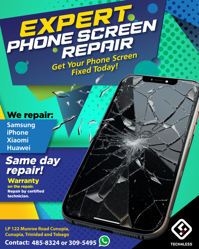 Tech4Less Screen Repair Graphic